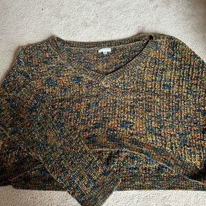 earthbound knitted crop sweater size large